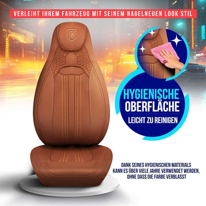 Hunter Autositzbezüge für Ford Ranger, Lacoste-Stoff
