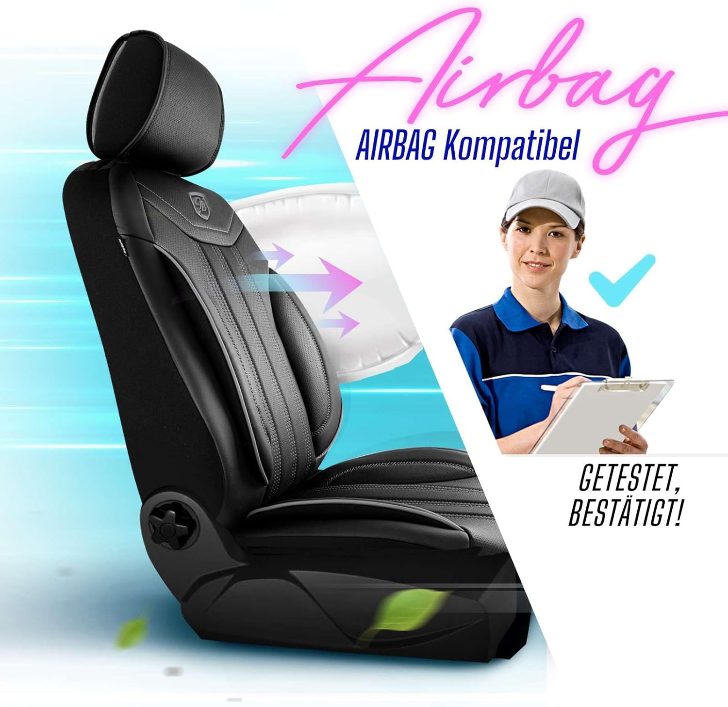 Miami Autositzbezüge für PKW & SUV, Leder