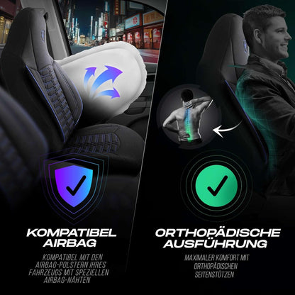 Polygon Autositzbezüge für Mercedes Benz A-Klasse, Lacoste-Stoff