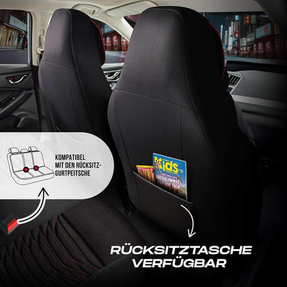 Tokyo Autositzbezüge für Audi A6, Velours & Leder