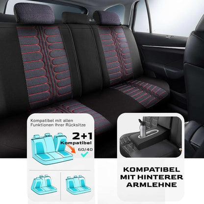 Londra Autositzbezüge für Renault Kadjar, Jacquard Sitzauflage