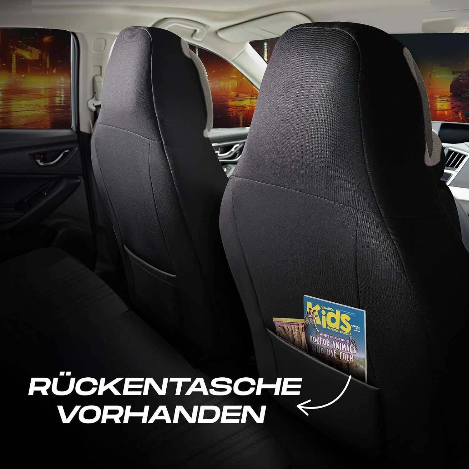 Hunter Autositzbezüge für PKW & SUV, Lacoste-Stoff