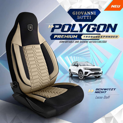 Polygon Autositzbezüge für Mercedes Benz A-Klasse, Lacoste-Stoff