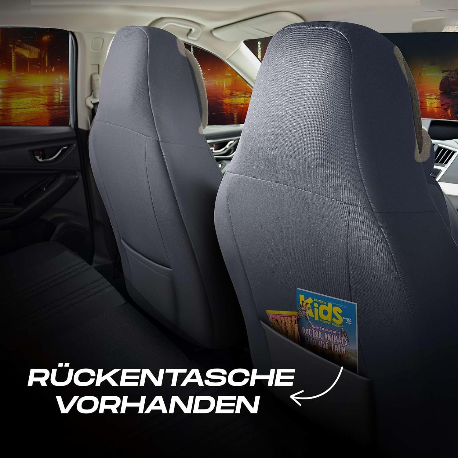 Hunter Autositzbezüge für Ford Transit Nugget, Lacoste-Stoff