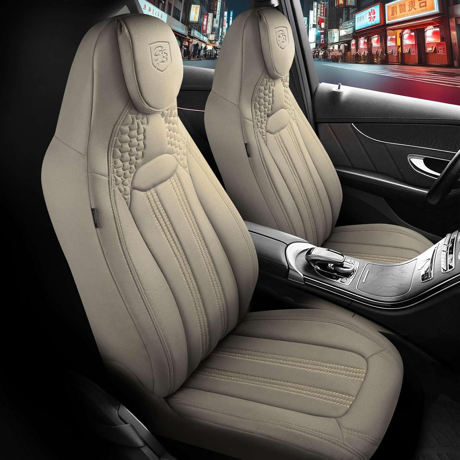 Hunter Autositzbezüge für PKW & SUV, Lacoste-Stoff