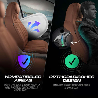 Hunter Autositzbezüge für Nissan Pulsar, Lacoste-Stoff