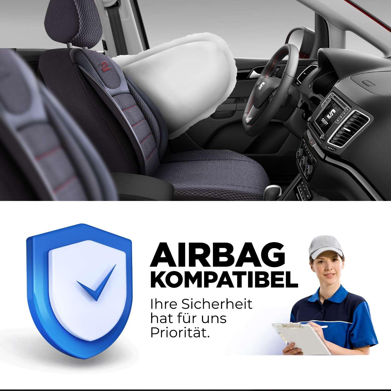 Prestij Autositzbezüge für Mazda CX-3, Webstoff