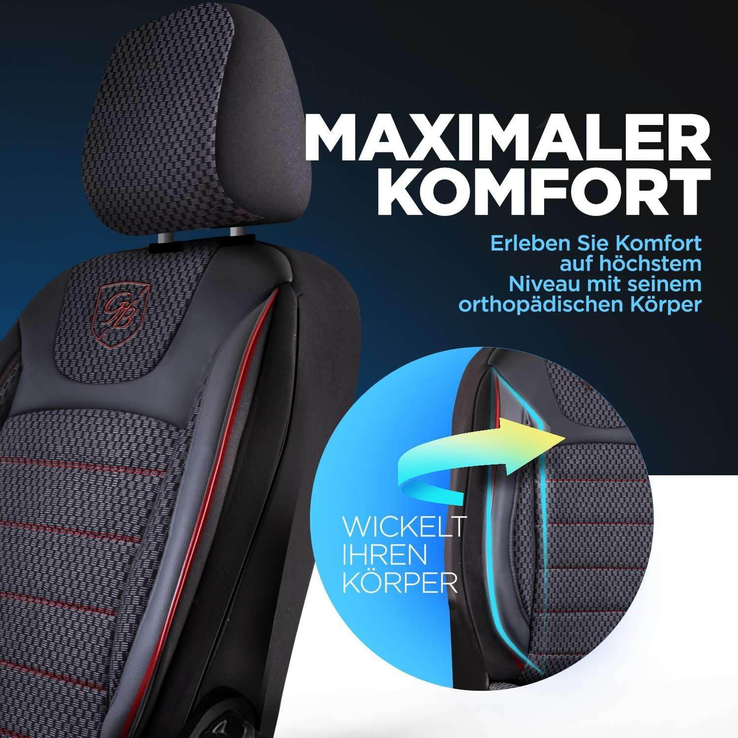 Prestij Autositzbezüge für PKW & SUV, Webstoff