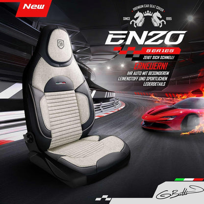 Enzo Autositzbezüge für Mazda 6, Leinen