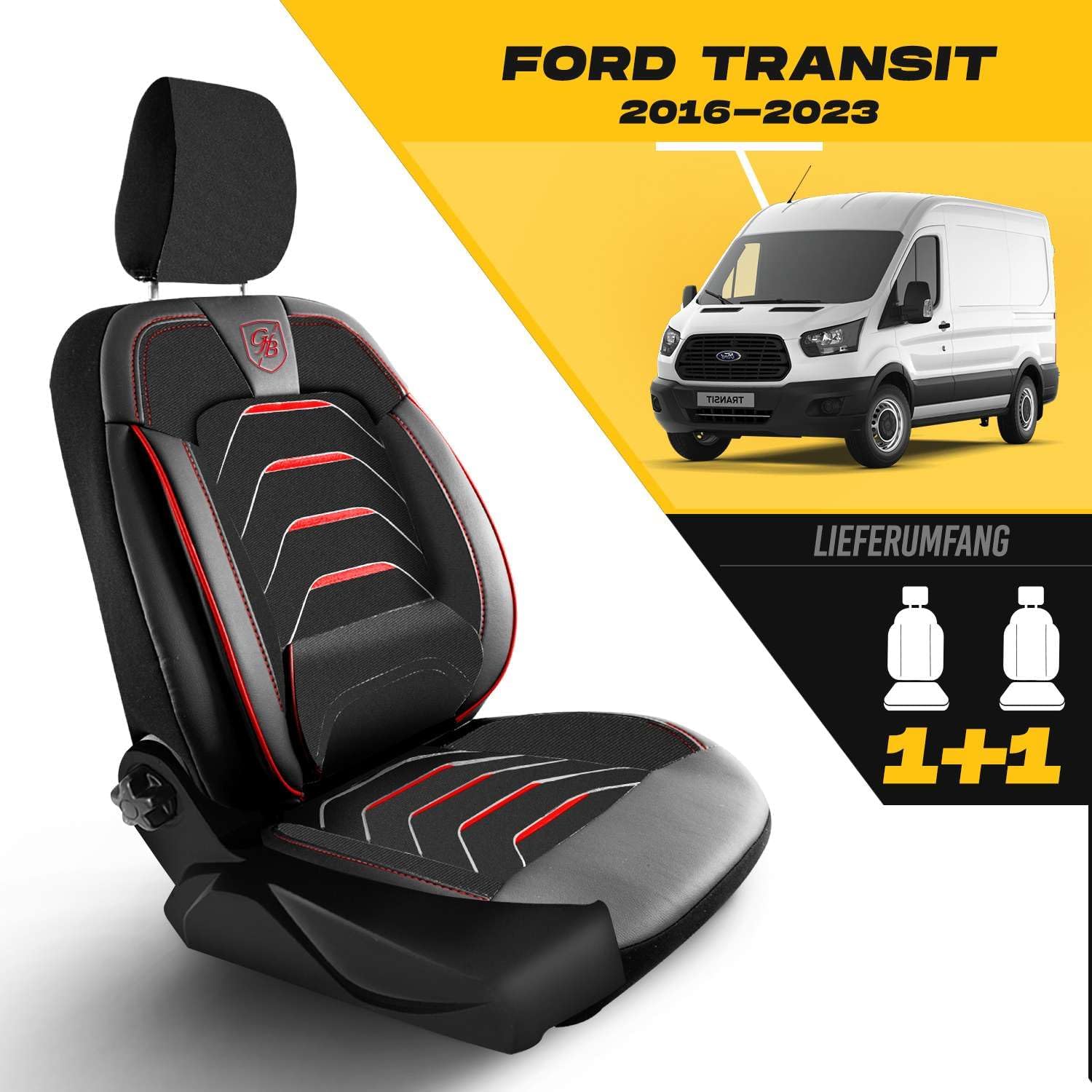 Autositzbezüge Universal 2+1 für Renault Trafic 3 (2015-2024), Leinen
