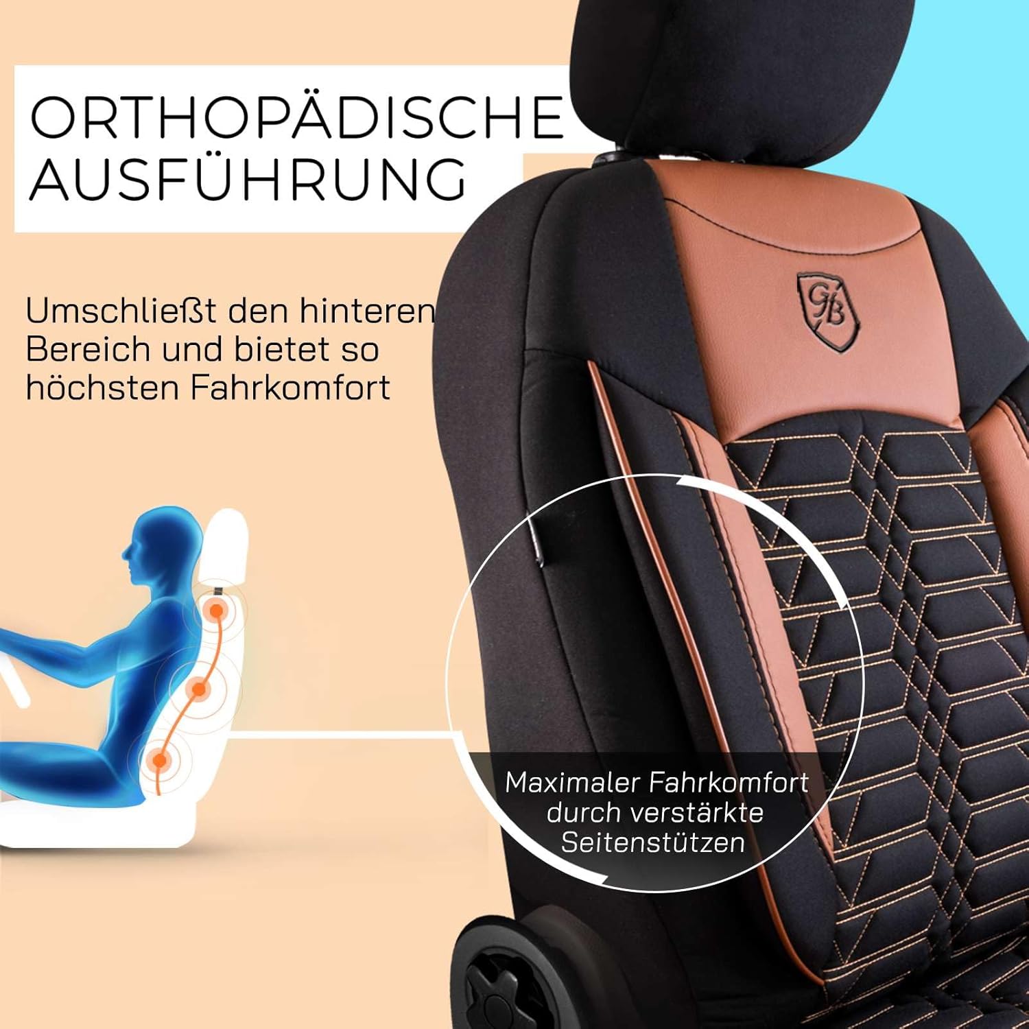 Venice Autositzbezüge für Renault Kadjar, Jacquard Sitzauflage