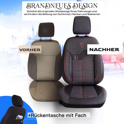 Londra Autositzbezüge für Volvo V90, Jacquard Sitzauflage