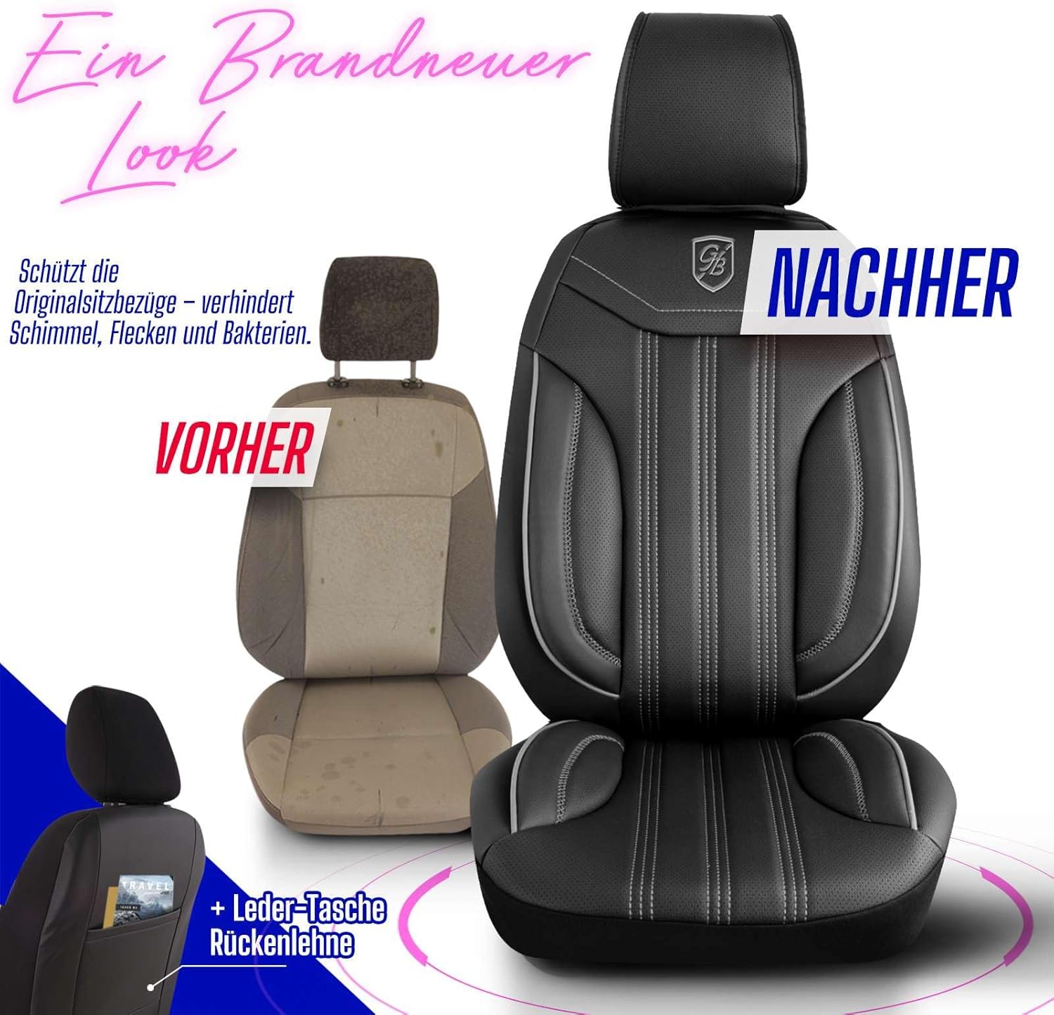 Miami Autositzbezüge für Land Rover Evoque, Leder