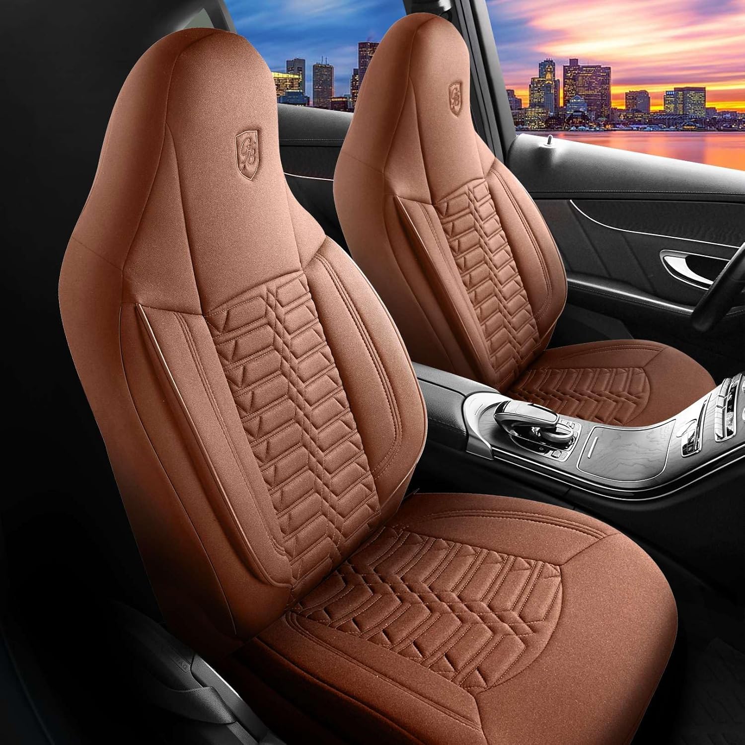 Polygon Autositzbezüge für Kia Carnival, Lacoste-Stoff
