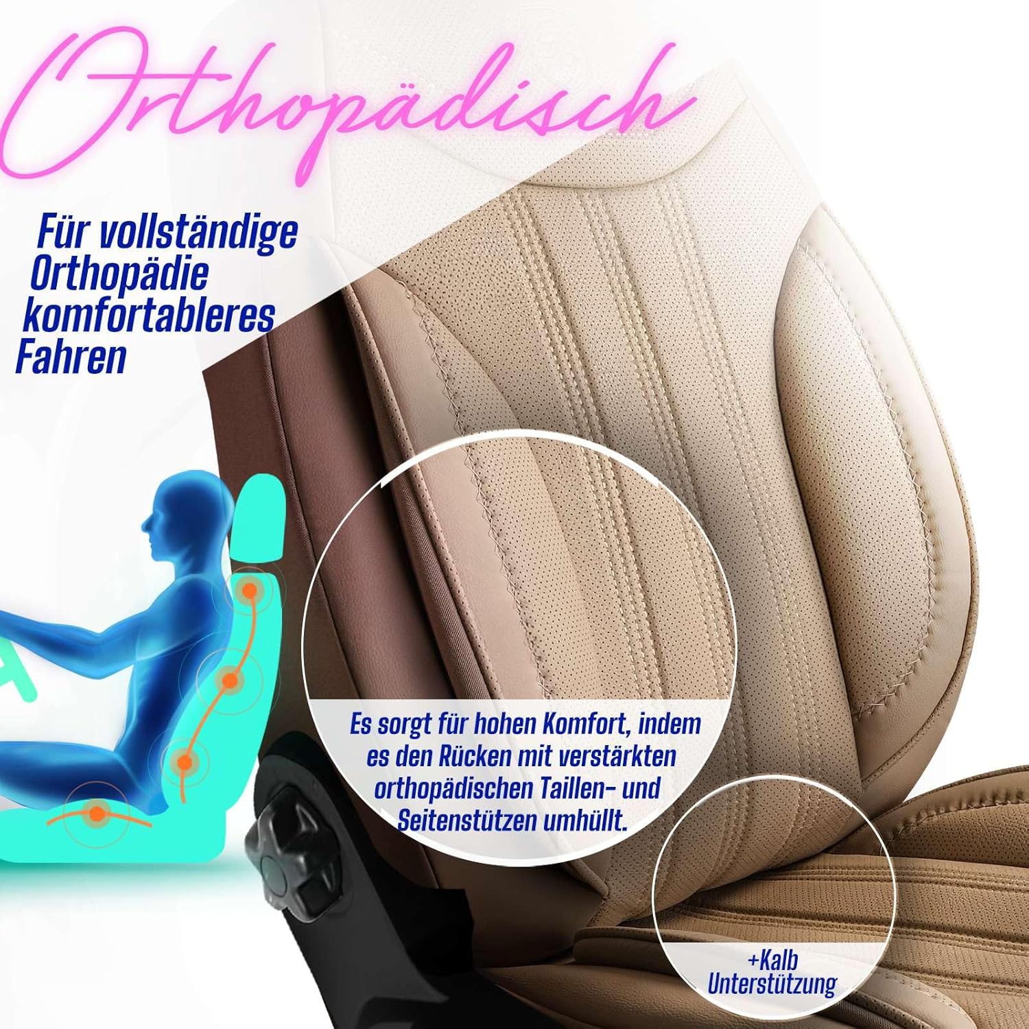 Miami Autositzbezüge für Opel Corsa, Leder