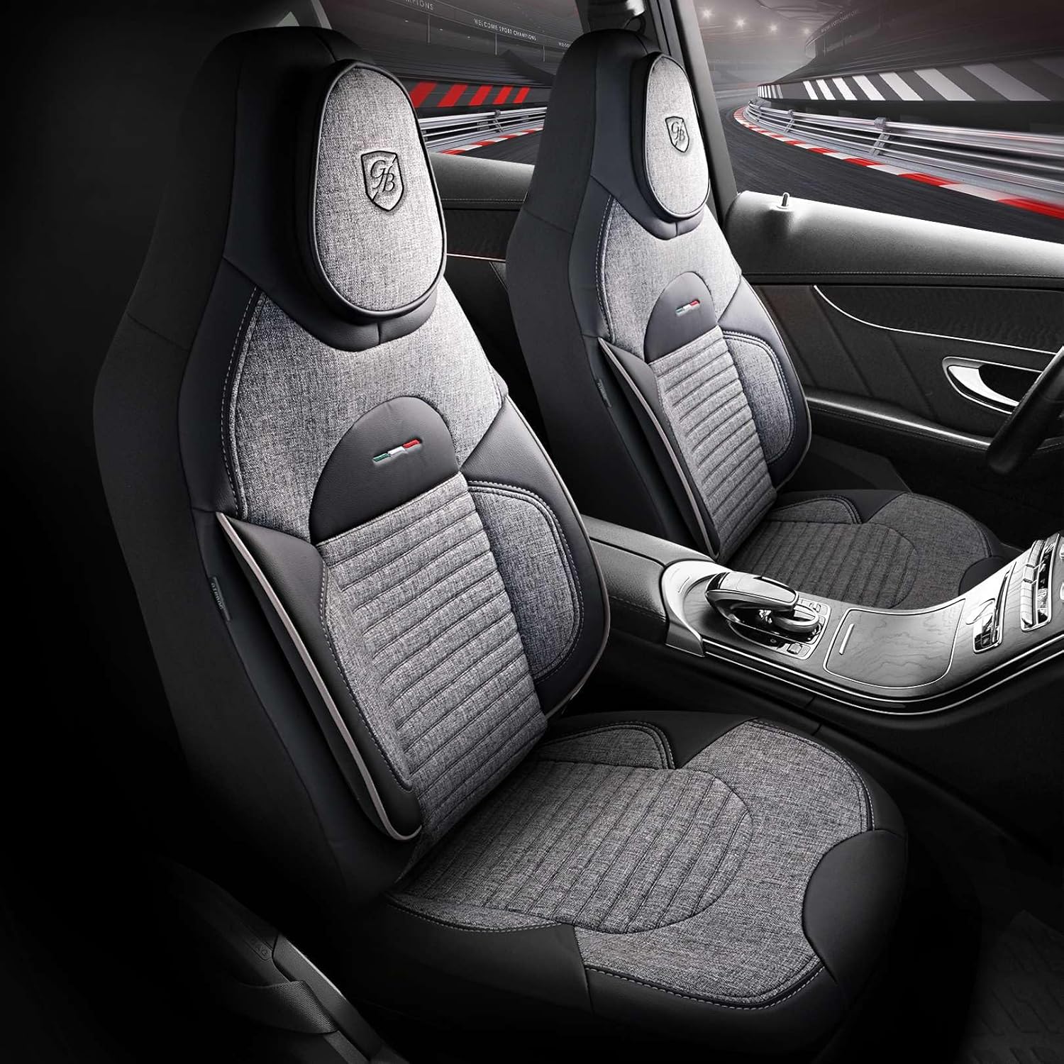 Enzo Autositzbezüge für Mercedes Benz A-Klasse, Leinen