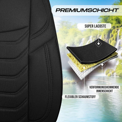 Lechfall Autositzbezüge für Jeep Compass, Lacoste-Stoff