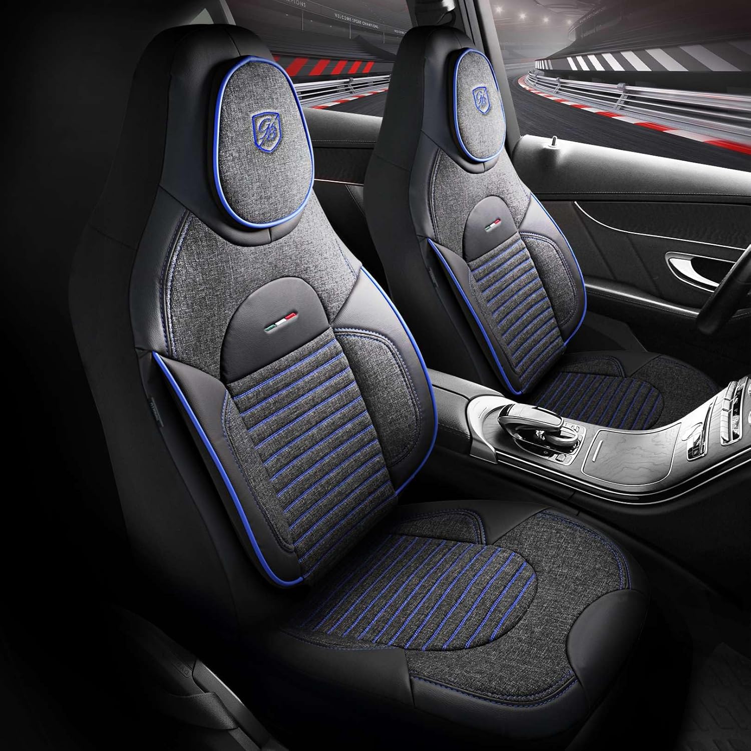 Enzo Autositzbezüge für Mercedes Benz A-Klasse, Leinen