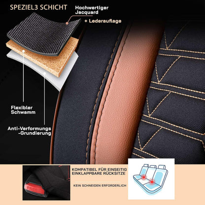 Venice Autositzbezüge für VW Touran, Jacquard Sitzauflage