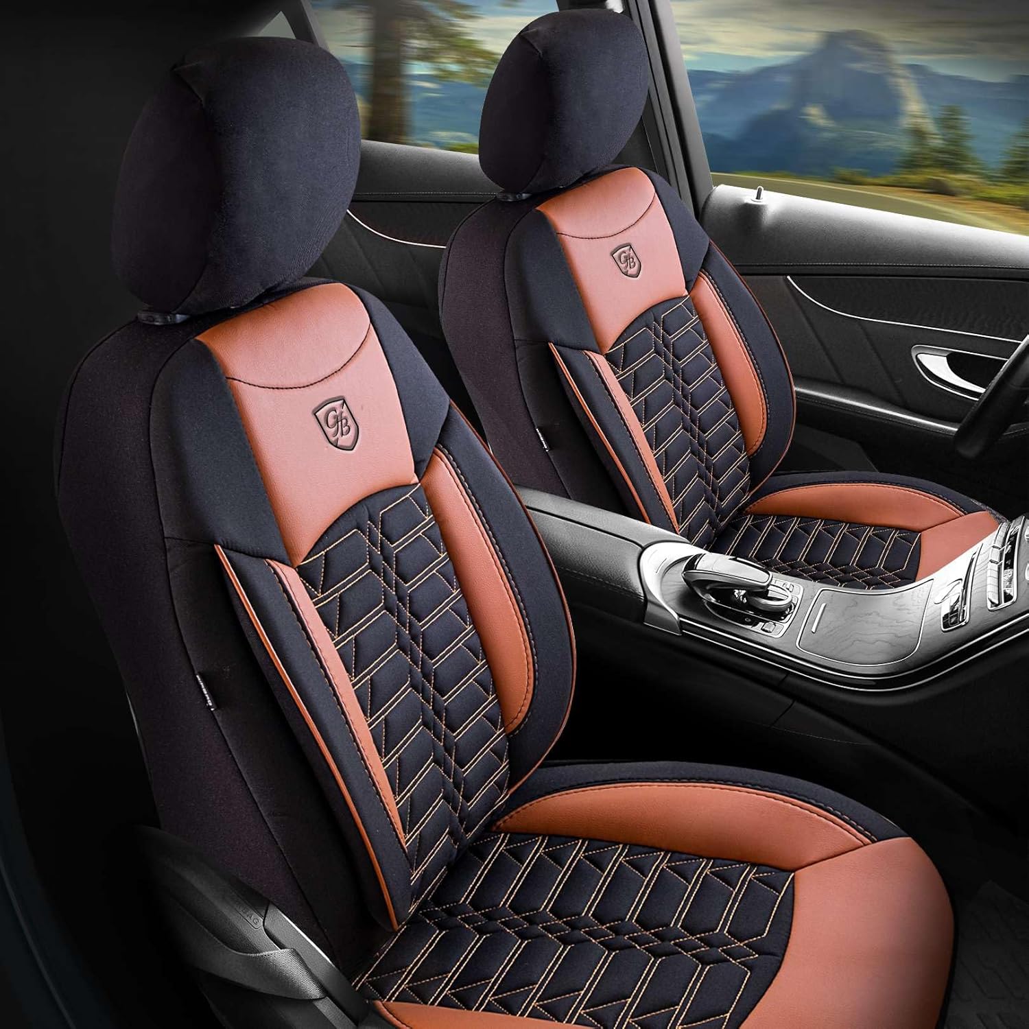 Venice Autositzbezüge für Kia Stonic, Jacquard Sitzauflage