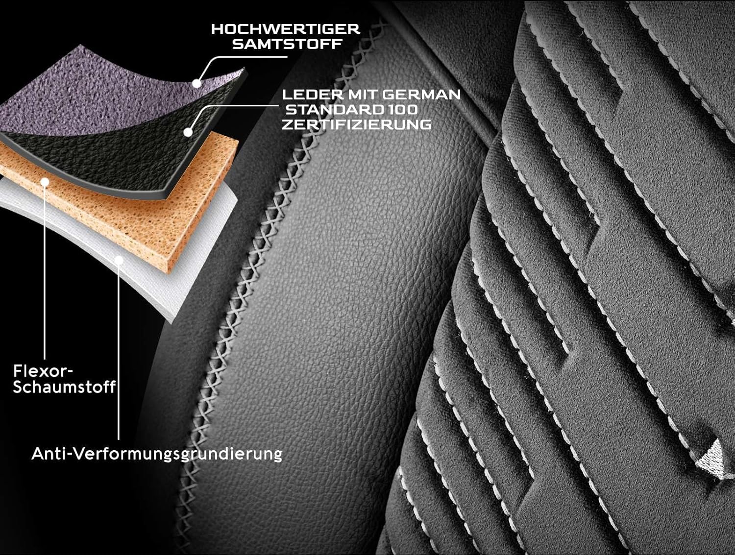 Dubai Autositzbezüge für Mercedes Benz A-Klasse, Samt