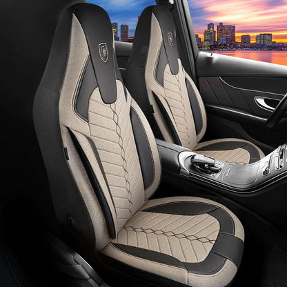 Munich Autositzbezüge für Mazda 2, Leinen