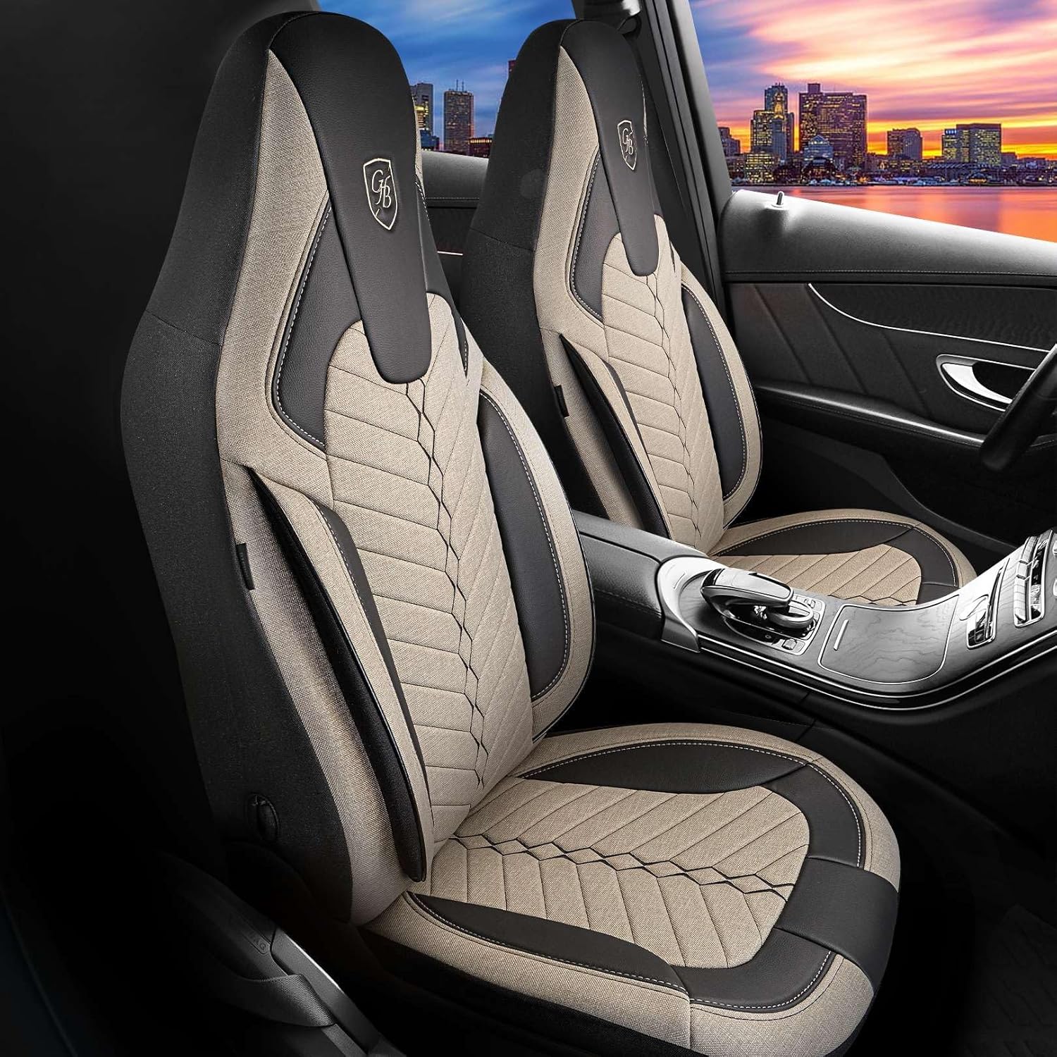 Munich Autositzbezüge für Mazda 6, Leinen