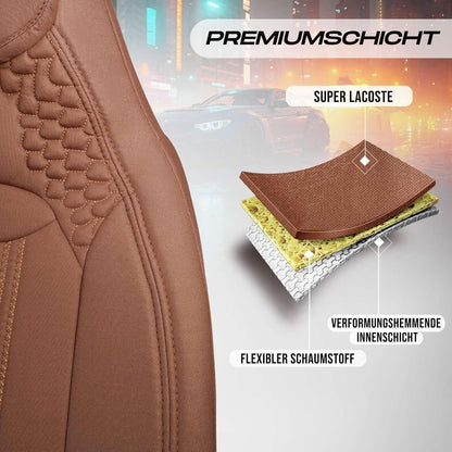 Hunter Autositzbezüge für PKW & SUV, Lacoste-Stoff