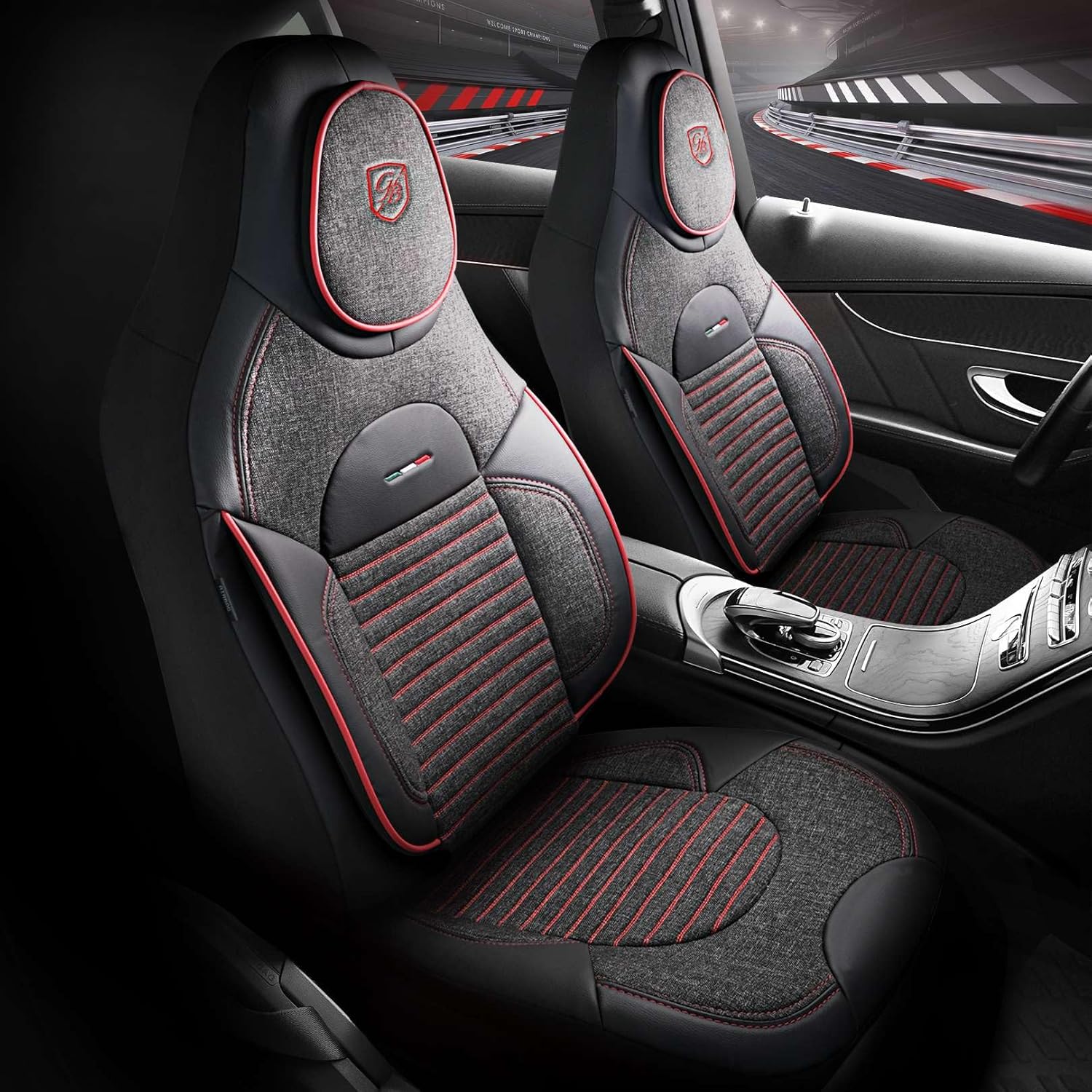 Enzo Autositzbezüge für Mercedes Benz A-Klasse, Leinen