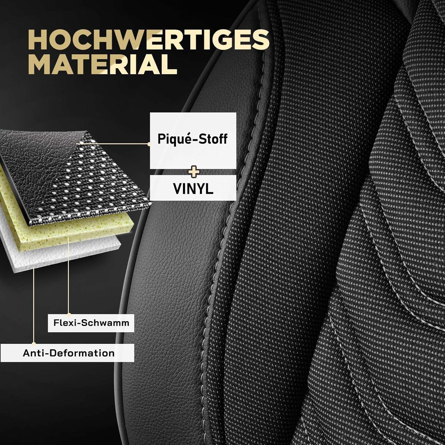 Autositzbezüge Universal 2+1 für Nissan NV300 (2016-2021), Piqué-Stoff