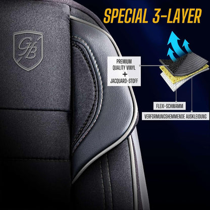 Everest Autositzbezüge für Jaguar X-Type – Jacquard Sitzauflage