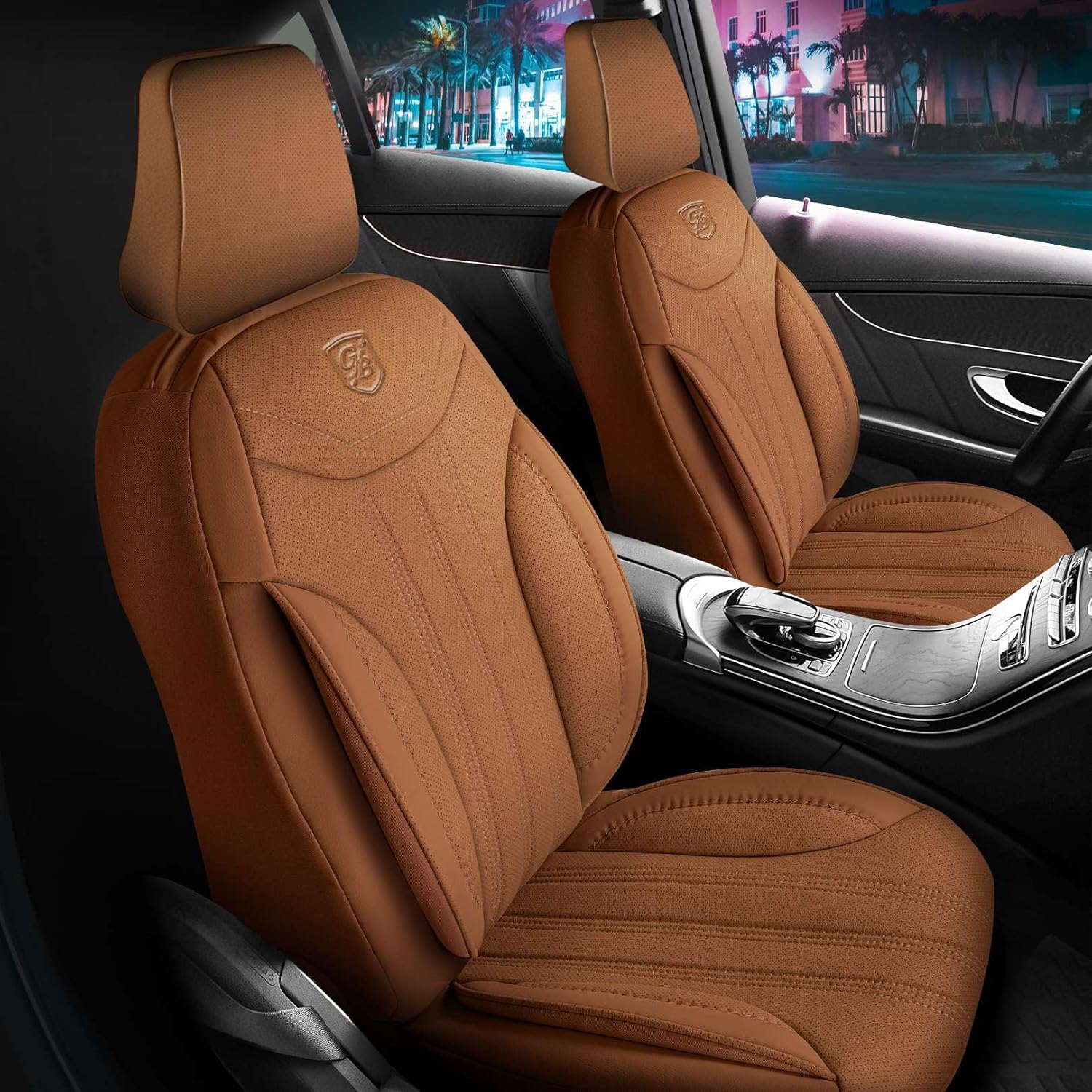Miami Autositzbezüge für Opel Astra, Leder