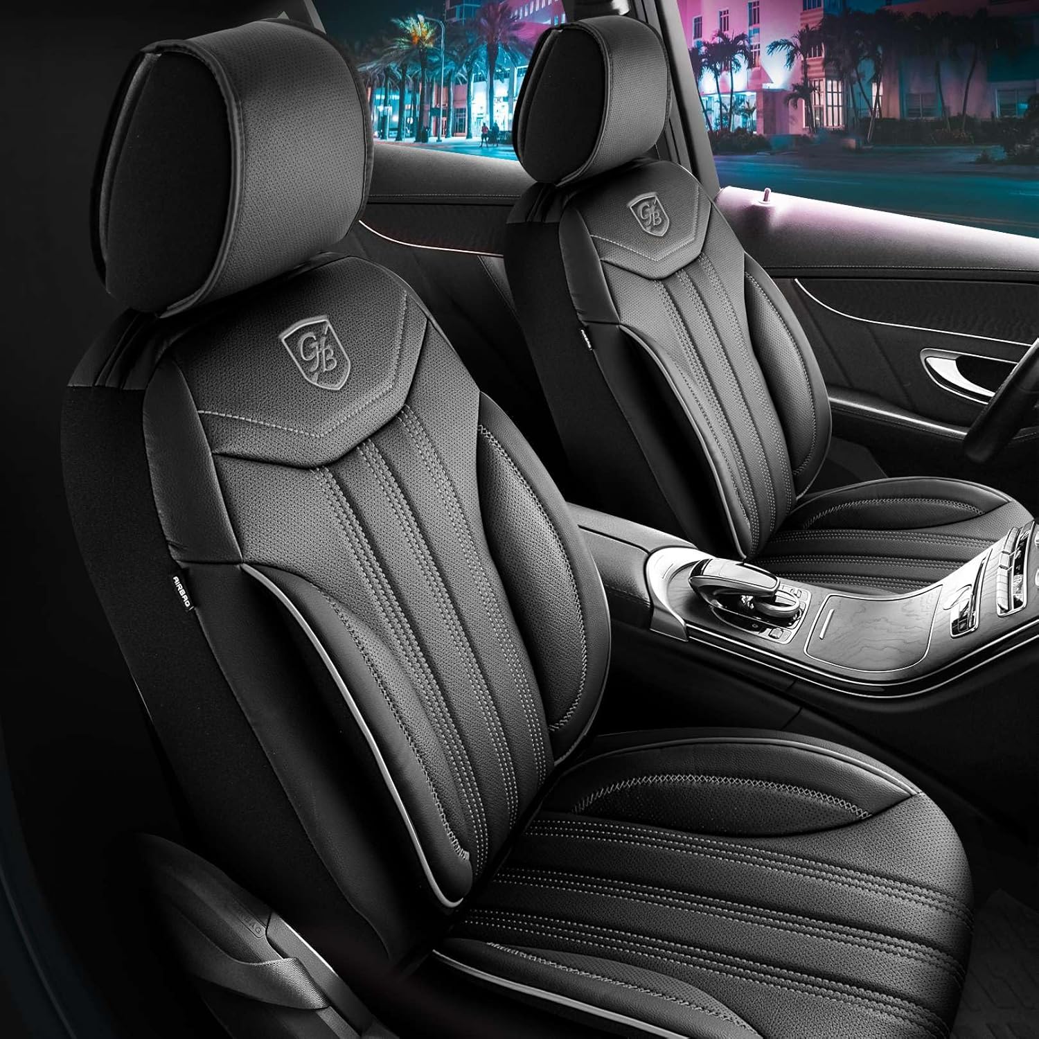 Miami Autositzbezüge für Peugeot 607, Leder