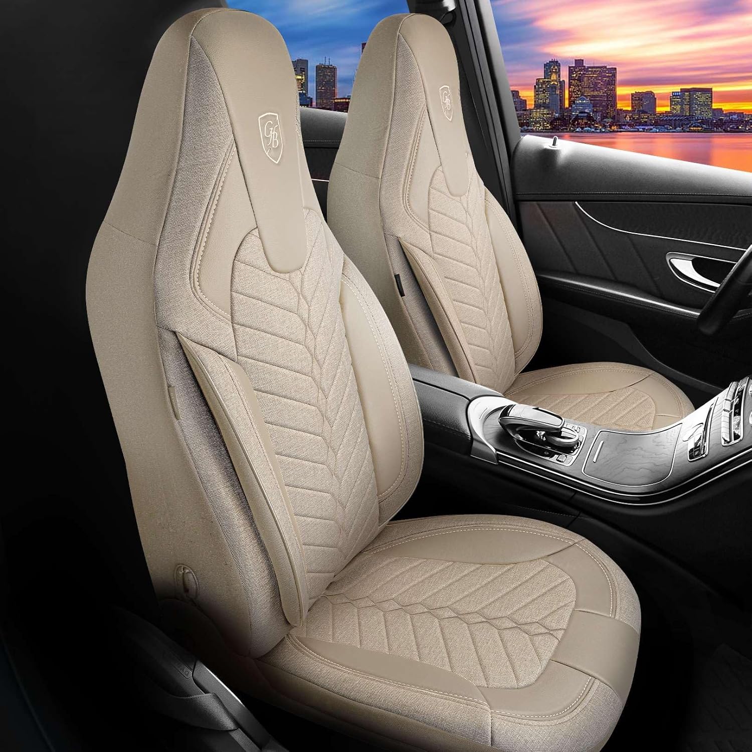 Munich Autositzbezüge für Mercedes Benz Sprinter, Leinen