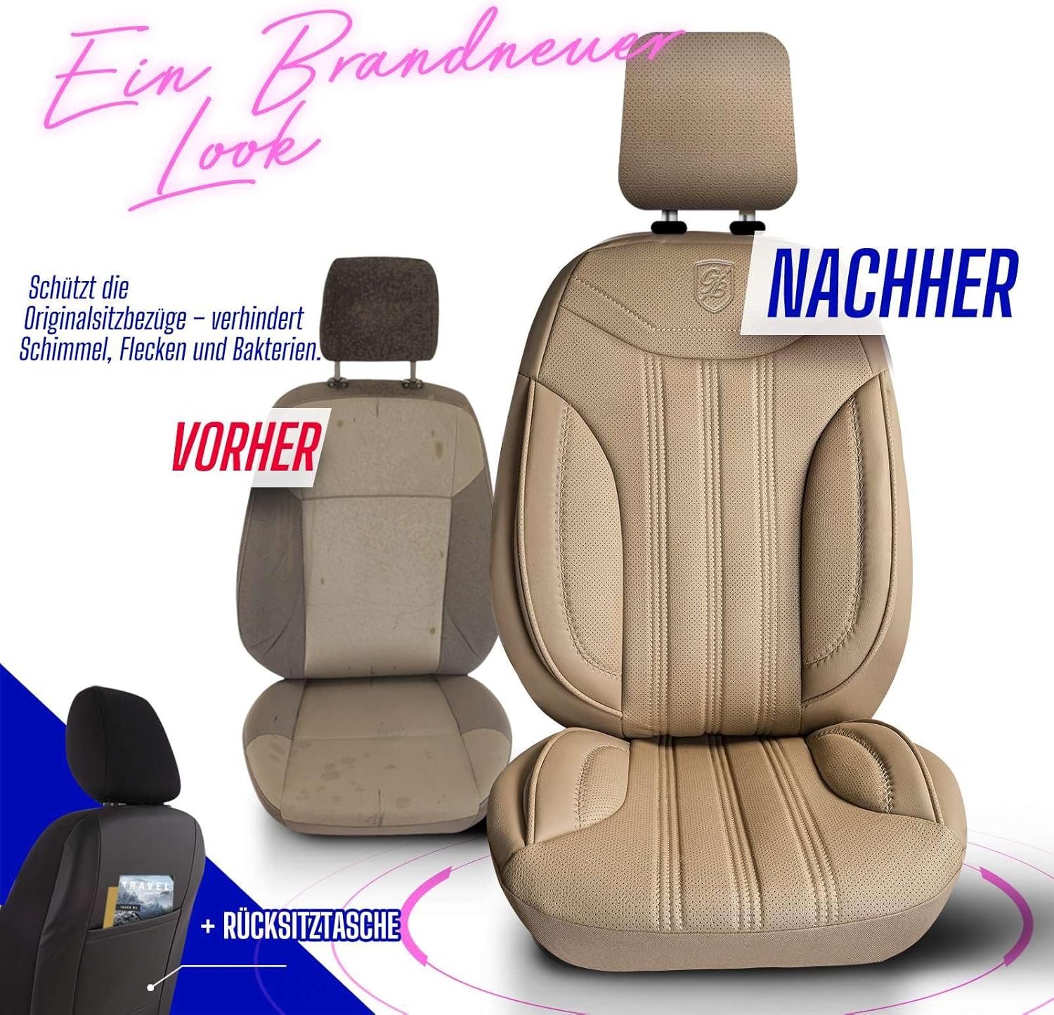 Miami Autositzbezüge für PKW & SUV, Leder