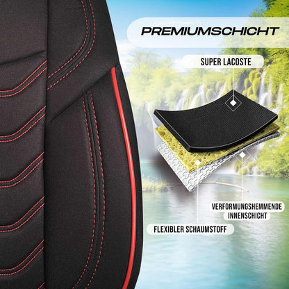 Lechfall Autositzbezüge für Mercedes Benz A-Klasse, Lacoste-Stoff