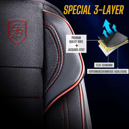 Everest Autositzbezüge für Audi A2 – Jacquard Sitzauflage