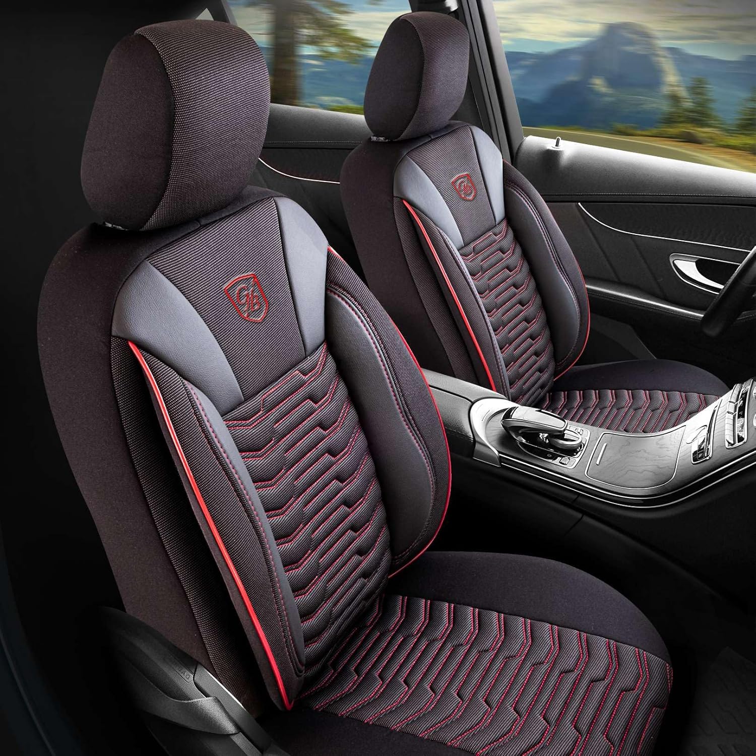 Paris Autositzbezüge für Mazda 6, Piqué-Stoff