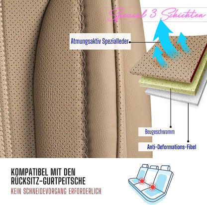 Miami Autositzbezüge für Mazda 6, Leder