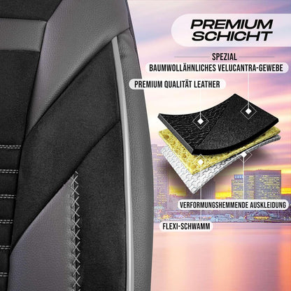 Boston Autositzbezüge für Mercedes Benz A-Klasse, Velours