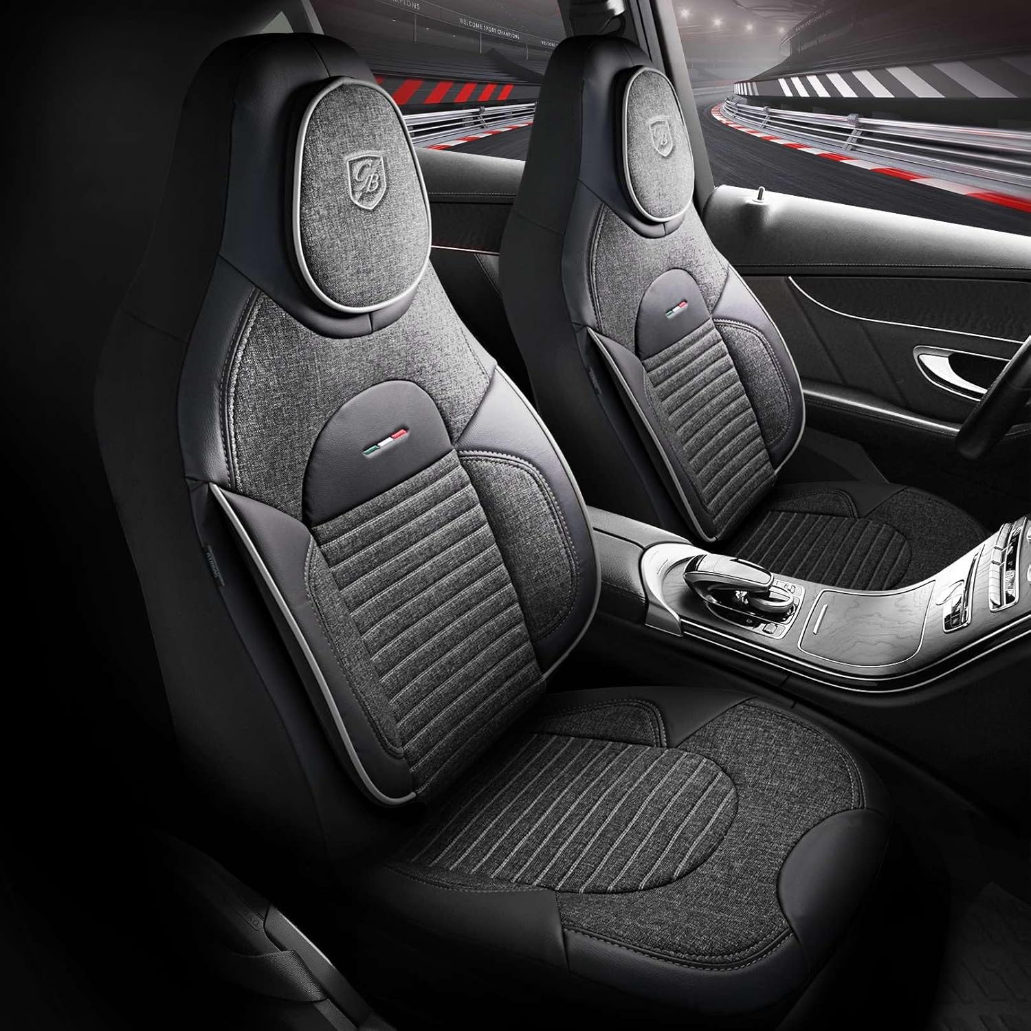 Enzo Autositzbezüge für Mazda 6, Leinen