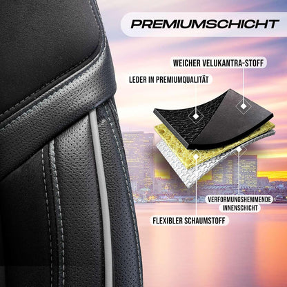 Lizbon Autositzbezüge für Mercedes Benz A-Klasse, Alcantara