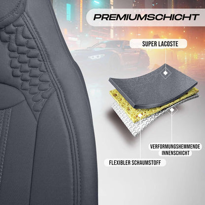 Hunter Autositzbezüge für Renault Modus, Lacoste-Stoff
