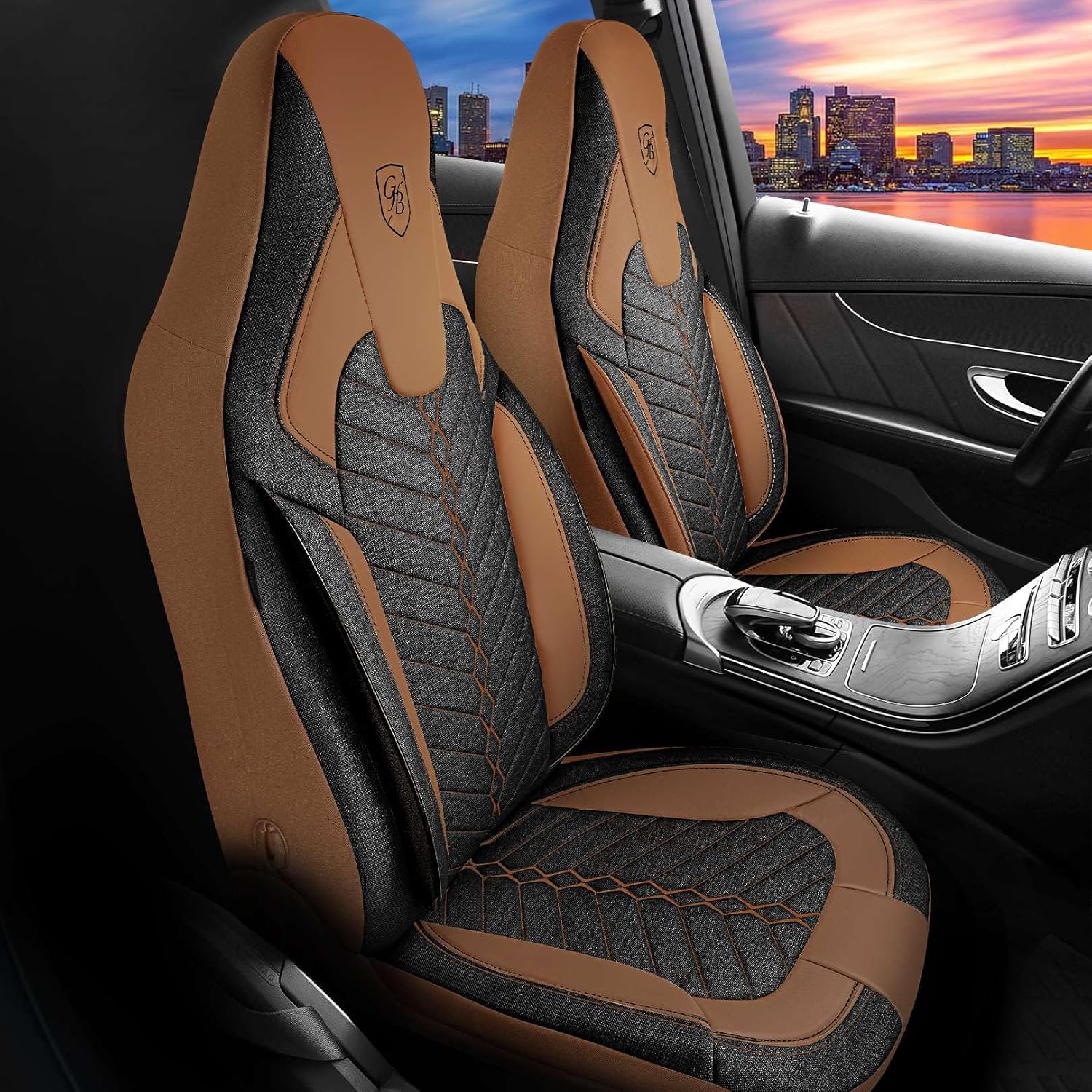 Munich Autositzbezüge für Mercedes Benz A-Klasse, Leinen