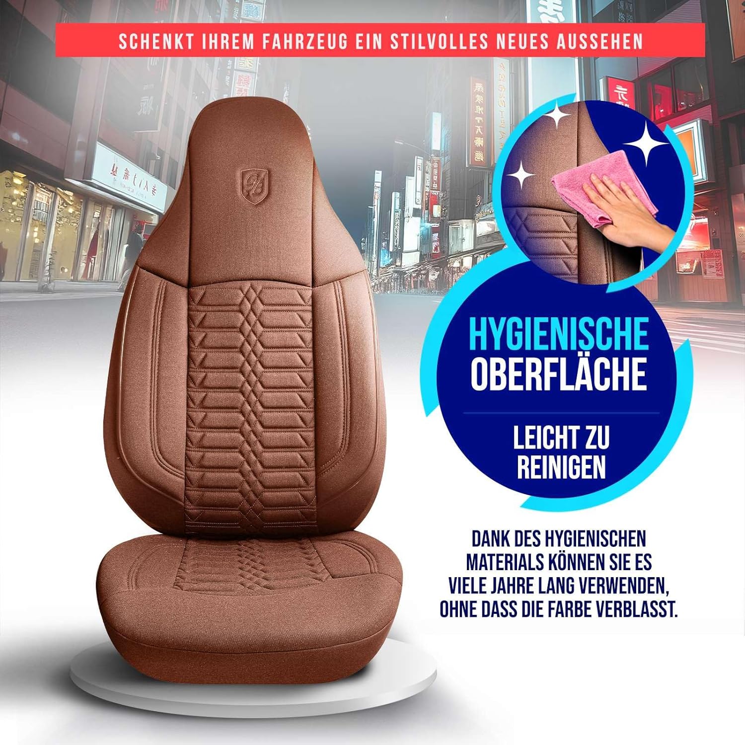 Polygon Autositzbezüge für Toyota Rav4, Lacoste-Stoff