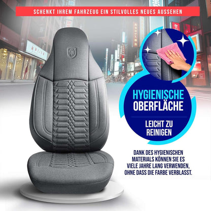 Polygon Autositzbezüge für Mercedes Benz A-Klasse, Lacoste-Stoff