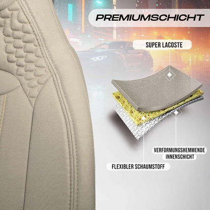 Hunter Autositzbezüge für Seat Altea, Lacoste-Stoff