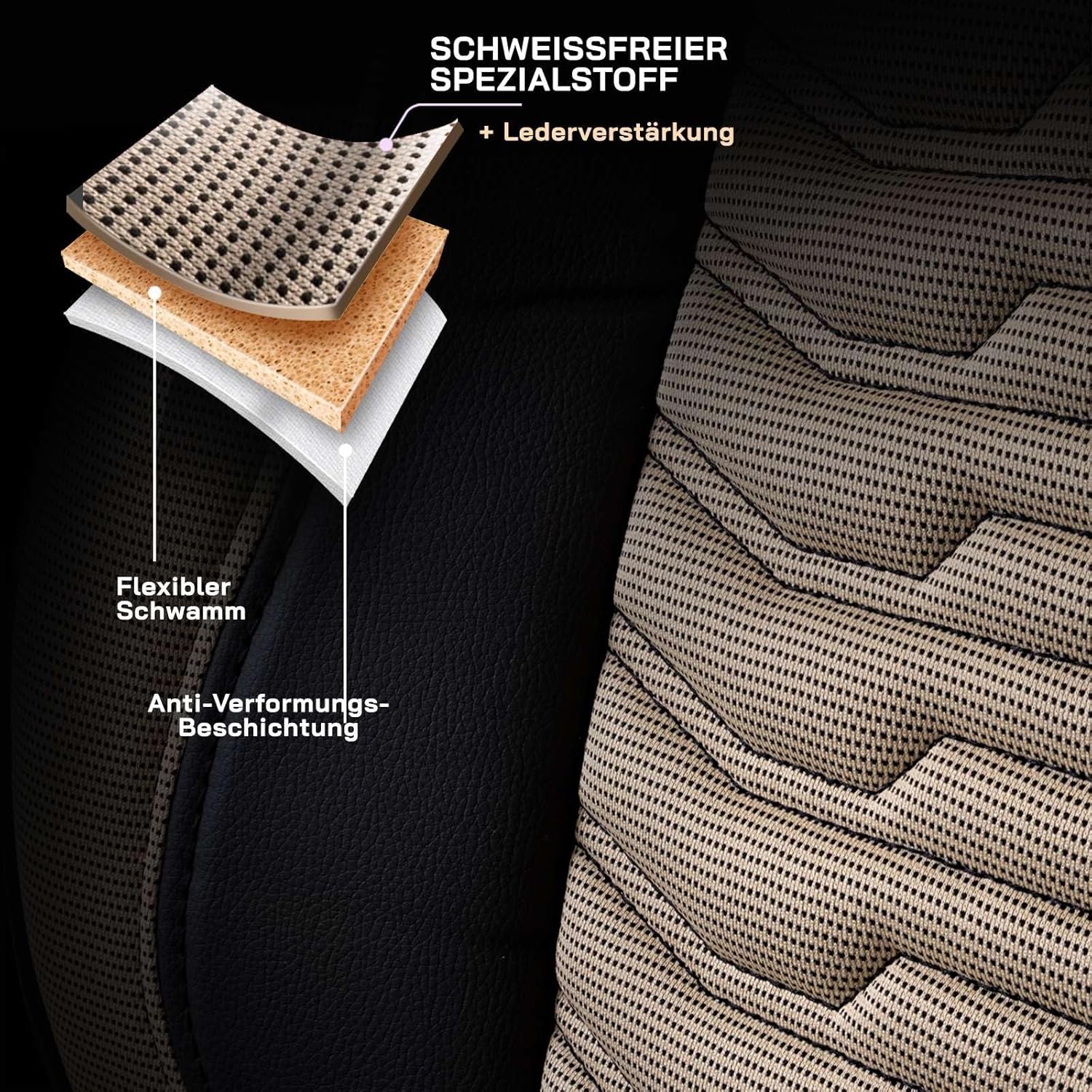 Paris Autositzbezüge für Mazda 6, Piqué-Stoff