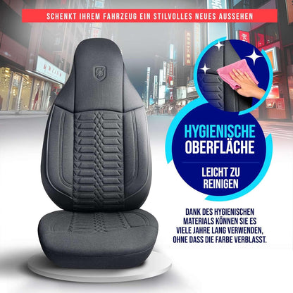 Polygon Autositzbezüge für Suzuki Alto, Lacoste-Stoff