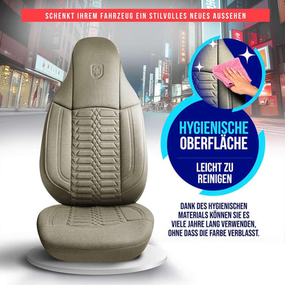 Polygon Autositzbezüge für Mercedes Benz A-Klasse, Lacoste-Stoff